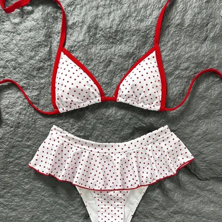 Bikini lunares rojos