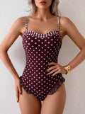 Enterizo vintage lunares